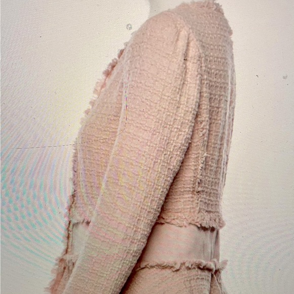 Rebecca Taylor, Tweed Pattern Evening Jacket. Pale pink. - Picture 2 of 4